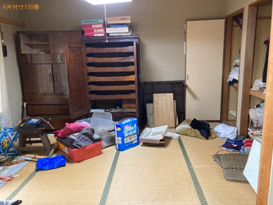 【一関市】布団、書籍、四人用ダイニングテーブル、冷蔵庫等の回収