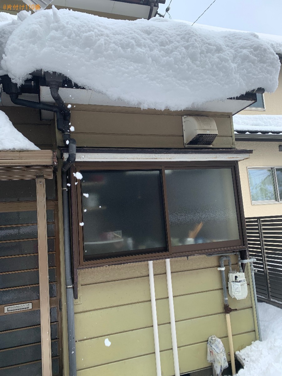 屋根の雪下ろし作業ご依頼　お客様の声