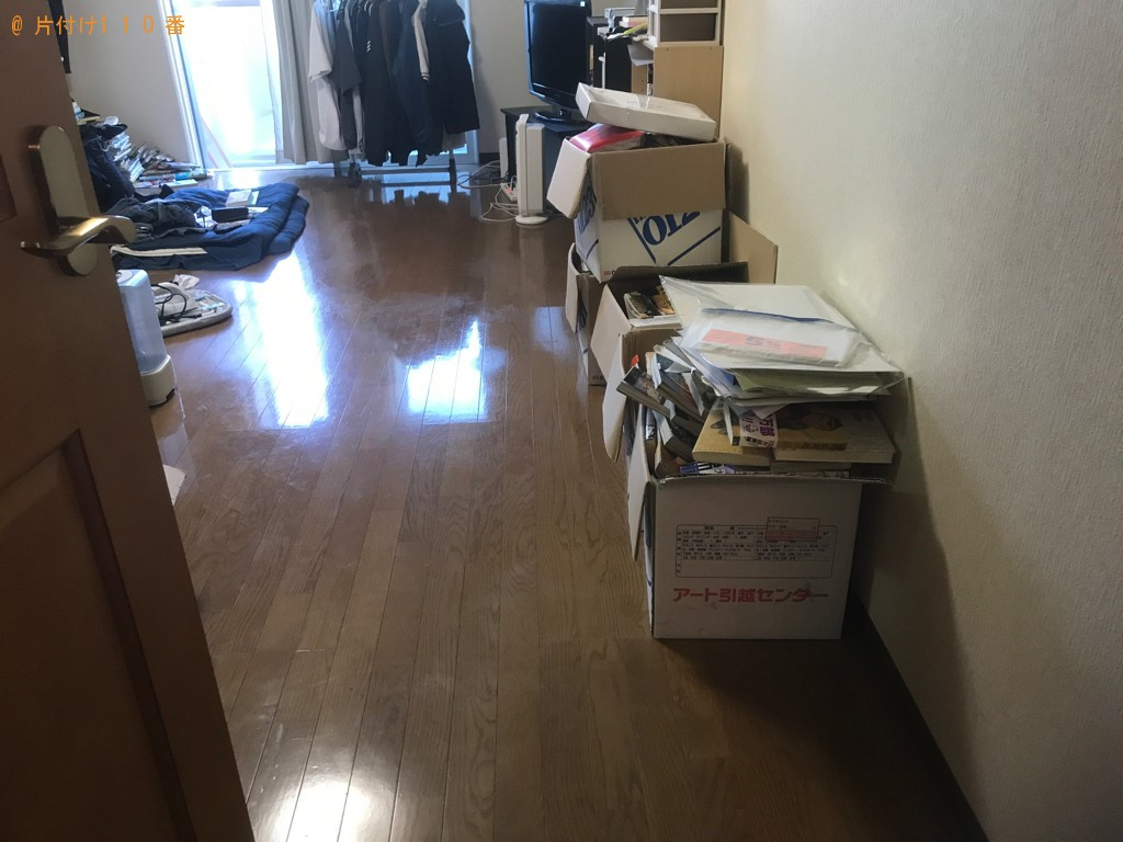 二人用ダイニングテーブル等の回収とハウスクリーニング
